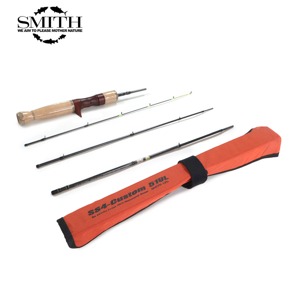 Smith SS4-Custom 51UL 4-Piece Baitcasting Travel Rod – Profisho Tackle Smith SS4-Custom 51UL 4-Piece Baitcasting Travel Rod – Profisho Tackle