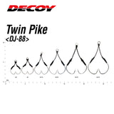 DECOY DJ-88 Twin Pike Double Jigging Hooks