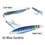 Hayabusa EX976 Jack Eye Shot Slow Slim Jigs 59mm 30g