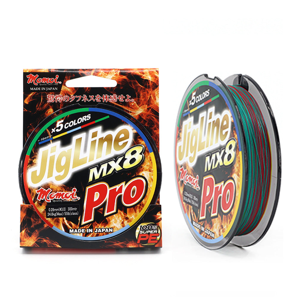 Jig Line Momoi JigLine MX8 Pro PE Braid 300m – Profisho Tackle