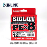 Sunline Siglon PE X8 200m Multi-Color Braided Fishing Line